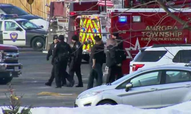 In a murder-suicide, a father shoots his three children and an adult before killing himself