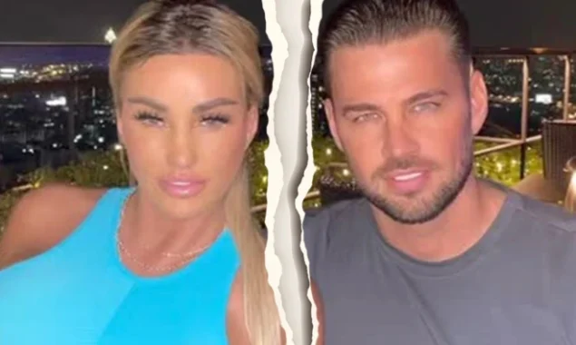 Katie Price sparks rumours of a reunion with ex Carl Woods by wearing her engagement ring, and he refollows her on Instagram