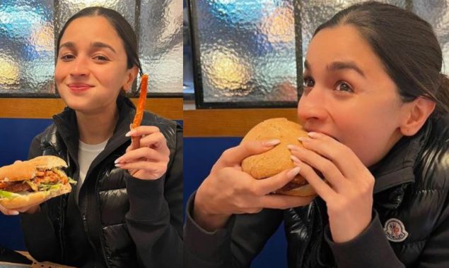 Alia Bhatt enjoys burger and fries