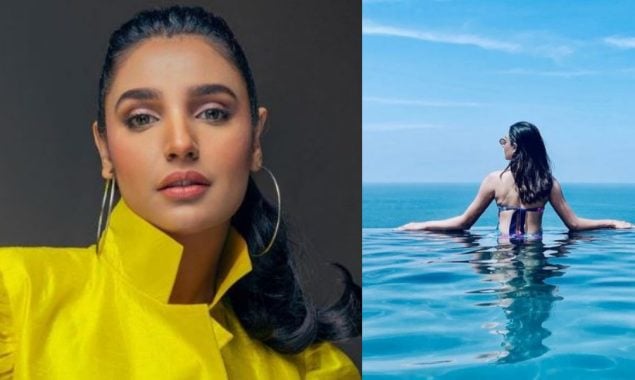 Netizens call out Amna Ilyas after she shared picture in a bikini