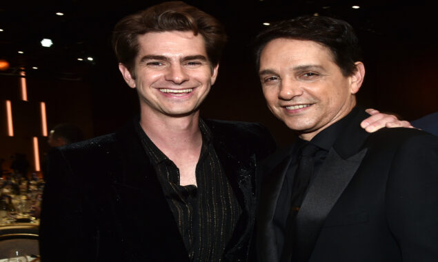 Andrew Garfield got a super fan moment when he met Ralph Macchio from Cobra Kai