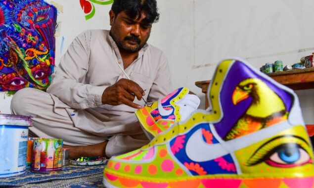 Pakistani truck artist gives new flair to kicks