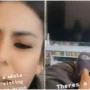 WATCH VIDEO: Is that a GHOST? TikToker notices a person sitting next to her in the TV reflection.