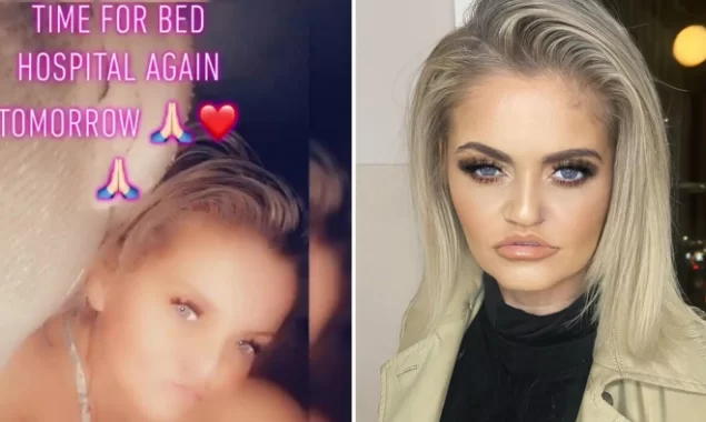 Danniella Westbrook reveals she’s back in the hospital by posting photos of her glam new look
