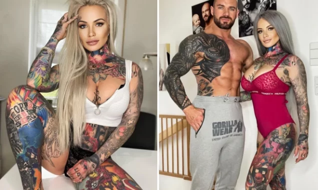 I spent £50,000 getting tattoos on myself, but some  secret only my husband is allowed to see
