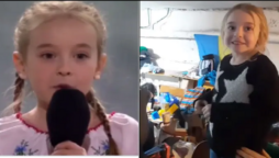 Little girl who sings Let It Go in bomb shelter performs Ukraine’s national anthem