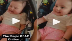 Watch Video: Baby stops crying when mommy plays AP Dhillon’s Excuses