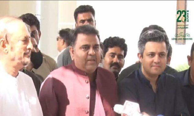 Fawad comes down hard on Opposition for campaigning against OIC session