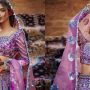 Sonya Hussyn exudes glam in glitzy mauve bridal attire