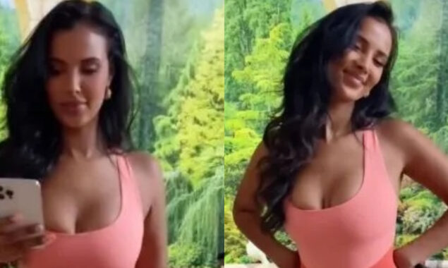 Watch: Maya Jama shares sizzling looks in pink costume in Miami