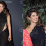 Priyanka Chopra stuns in a black sequin saree at pre Oscars event