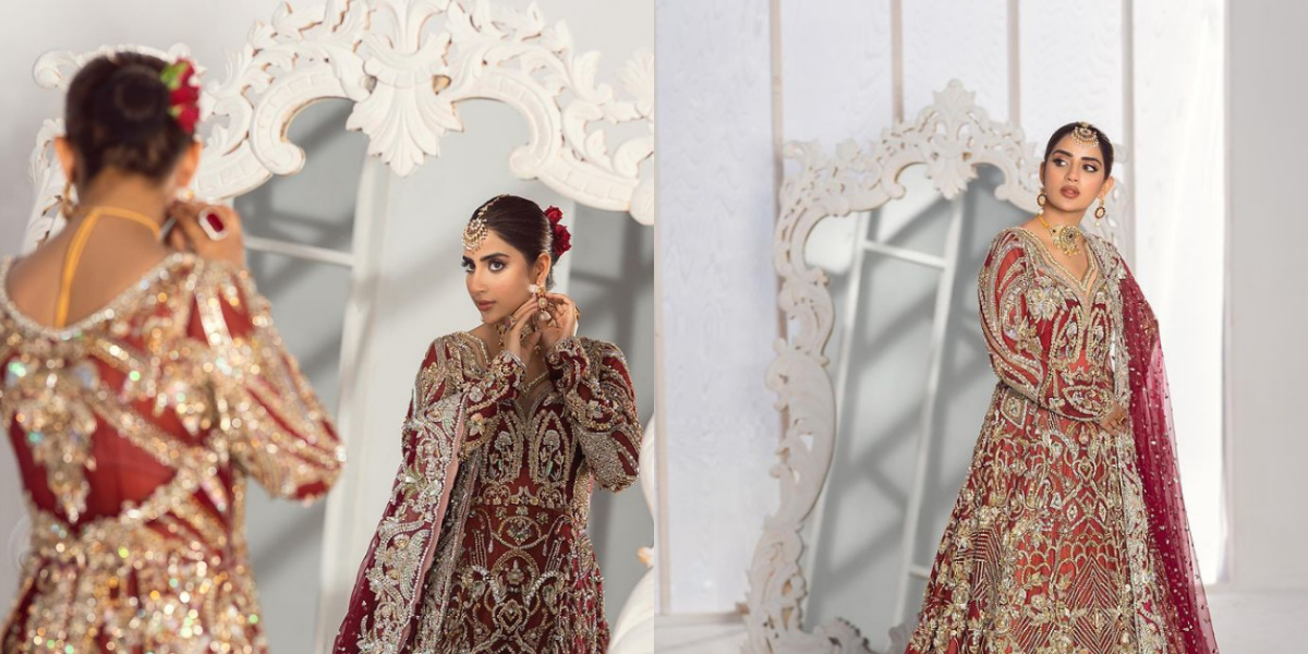 You can’t miss Saboor Ali’s fresh bridal look
