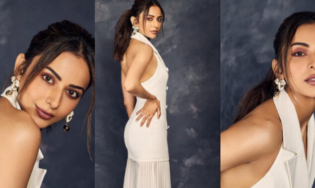 Rakul Preet Singh slays in a summer splash white midi dress