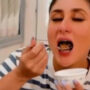 Kareena Kapoor eats Moong Dal ka Halwa after Biryani
