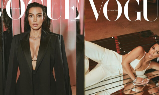Kim Kardashian removes her top for latest ‘Vogue’ cover