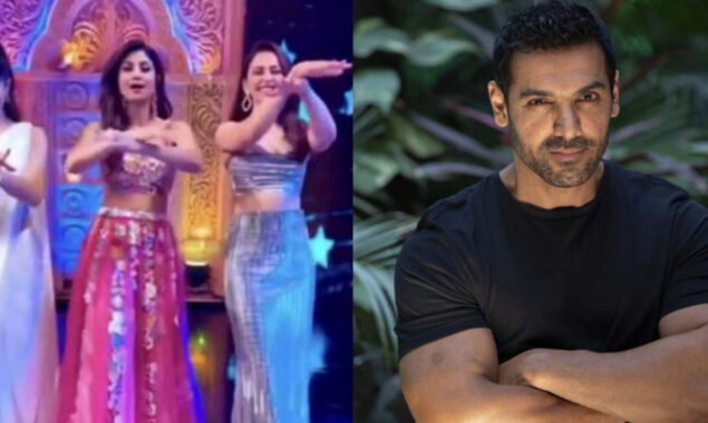 Watch: John Abraham instructs Shilpa Shetty, Jacqueline Fernandez, Rakul Preet on how to dance