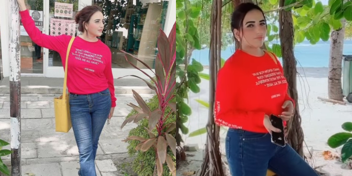 Hareem Shah pulls off her glam in a shocking pink top