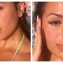 Chaney Jones Looks Gorgeous in a Brown Thong Bikini After Several Cozy Dates With Kanye West- Photos