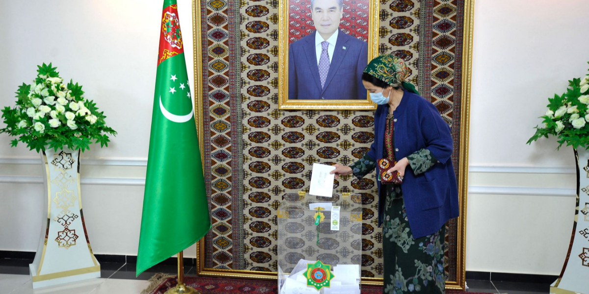 Turkmenistan strongman’s son wins