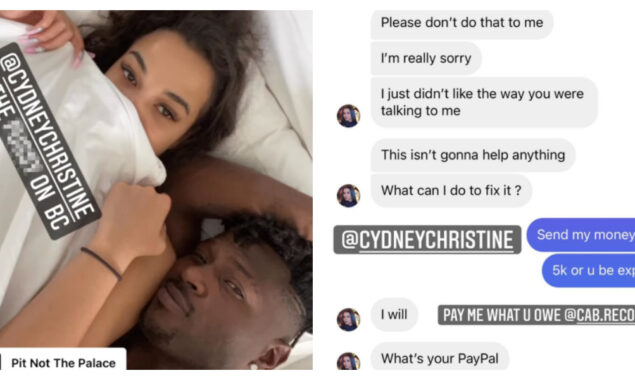 Antonio Brown posts a photo of himself in bed with a model and threatens to ‘expose’ her