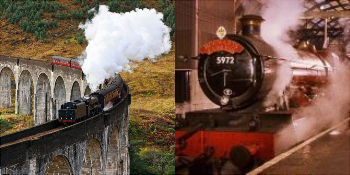 Harry Potter's famous Hogwarts Express is a real steam train in Scotland
