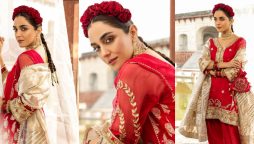 Maya Ali looks fresh as a rose in a classic red 