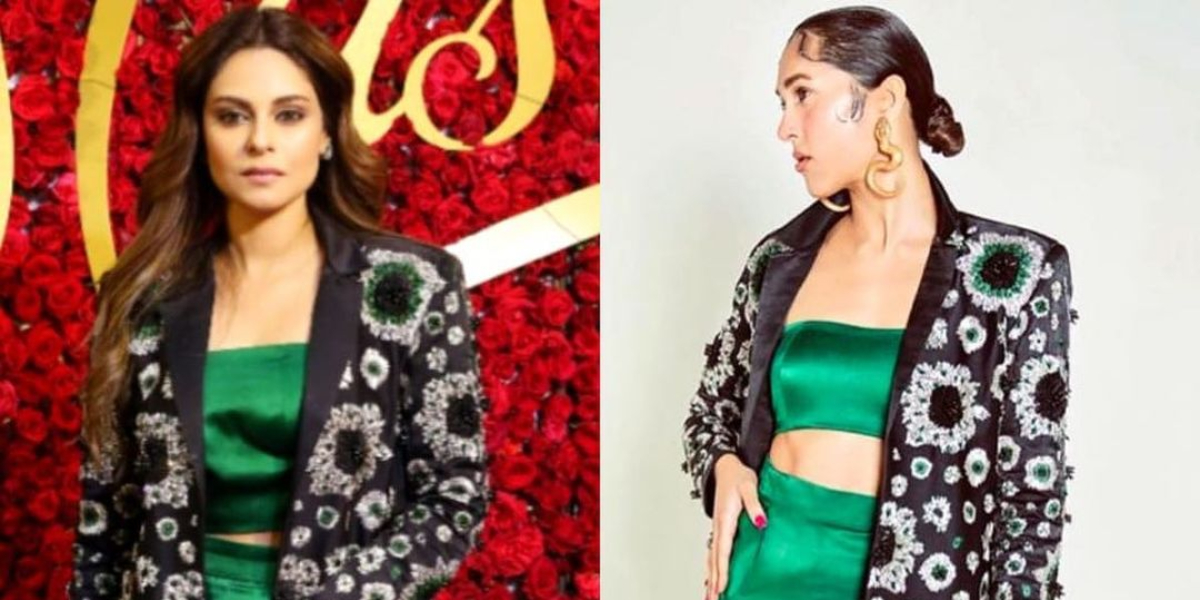 Amar Khan or Mira Sethi, Who looks the best in this emerald outfit?