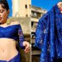 When Urfi Javed showed Midriff in Blue Saree, Fans went Crazy