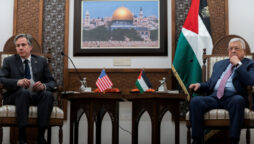Palestinian president urges to end Israeli occupation in talks with Blinken