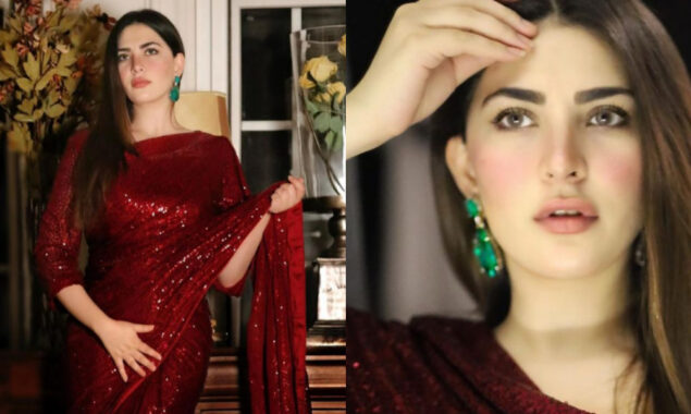 Naimal Khawar looks radiant in a red saree, see photos