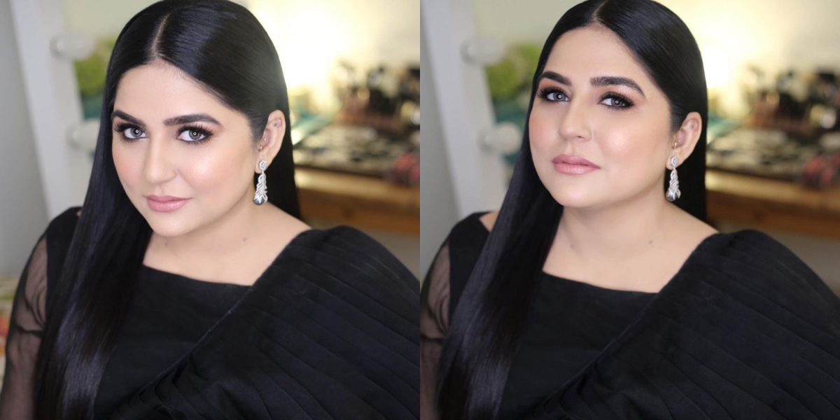 Sanam Baloch turns up the heat in an all-black saree 