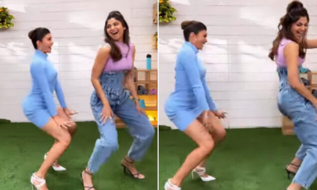 Throwback: Jacqueline Fernandez and Shilpa Shetty finish dance challenge