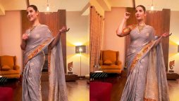 Hareem Farooq surely knows how to slay in a saree