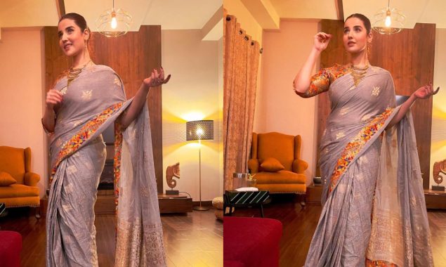 Hareem Farooq surely knows how to slay in a saree