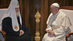 Pope tells Russian patriarch ‘avoid political language on Ukraine’