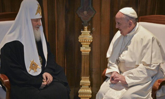 Pope tells Russian patriarch ‘avoid political language on Ukraine’
