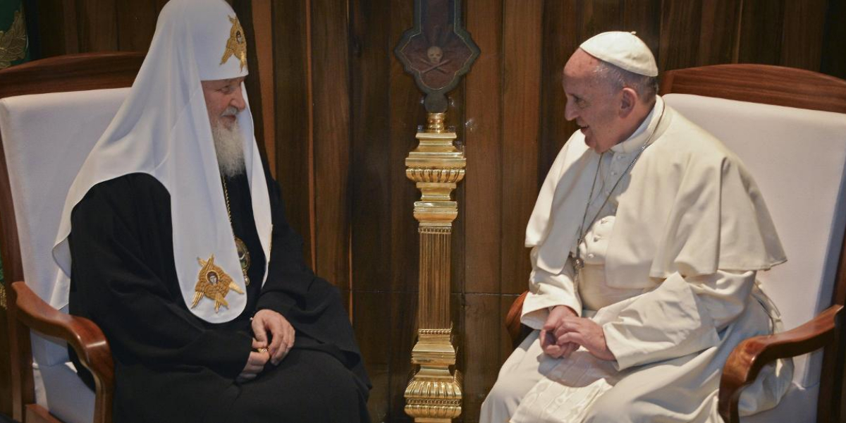 Pope tells Russian patriarch 'avoid political language on Ukraine'