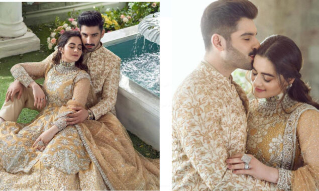 Muneeb Butt & Aiman Khan set couple goals in recent romantic photoshoot