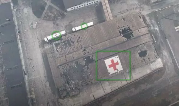 Putin has been compared to Hitler when he strikes the Red Cross facility in “one of the darkest crimes of war.”
