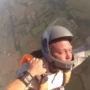 Terrifying moment skydiver KNOCKED OUT sending him into death spiral before hero instructor catches him and pulls chute