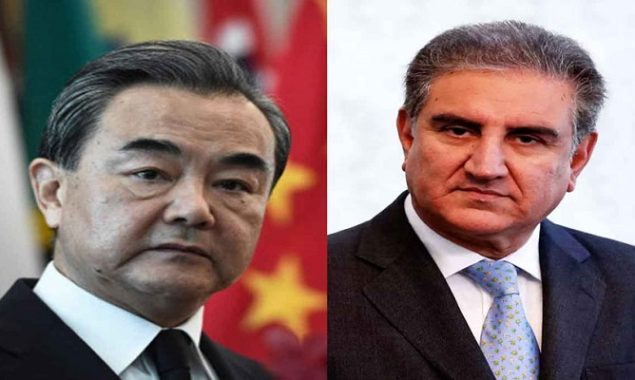 Shah Mahmood, Wang Yi discuss bilateral ties, regional and global situation
