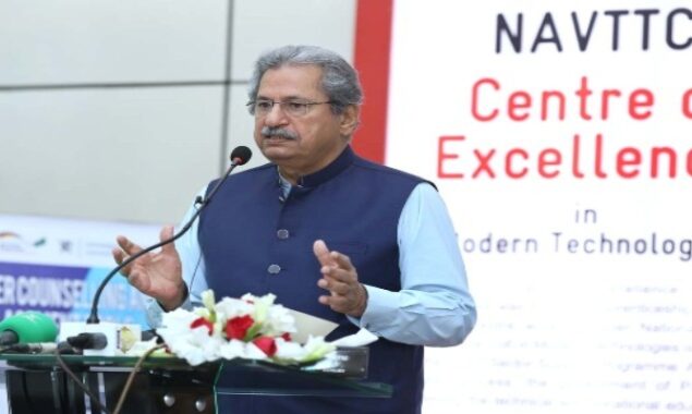 Shafqat Mahmood inaugurates NAVTTC Centre of Excellence