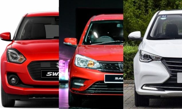 Suzuki Swift Vs. Changan Alsvin Vs. Proton Saga