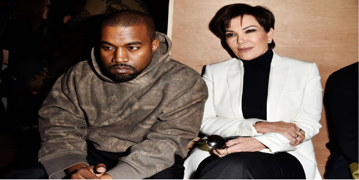 Kanye West and Kris Jenner