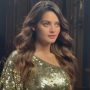 Minal Khan sizzles in one-shoulder shimmery gown