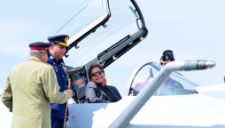 PM Imran inspects J-10C Fighter Jets after their formal induction into PAF