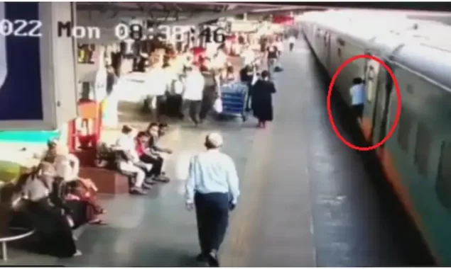 WATCH VIDEO: In Gujarat, a train guard’s quick emergency brake saves a passenger’s life