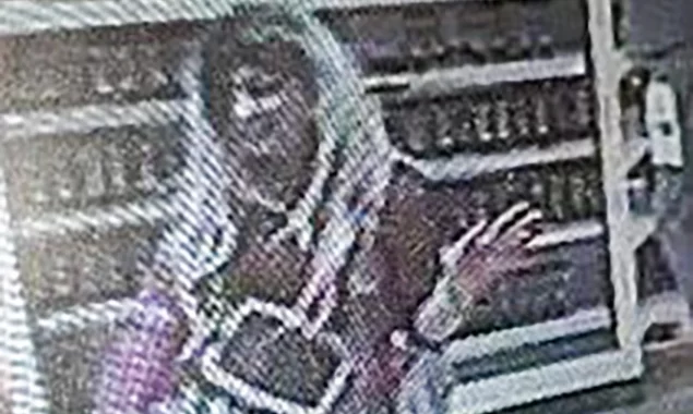 Cops are looking for a woman in fishnet tights who sexually assaulted a 13-year-old boy in Primark after winking at him.’