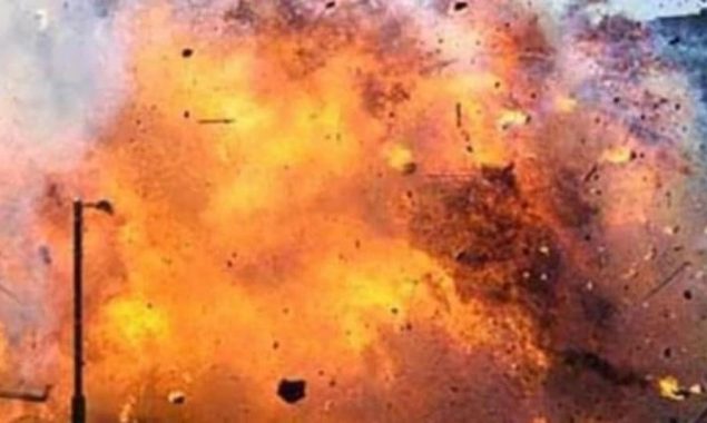 As fire crews rush to the scene of a house explosion in Lubbock, Texas, 35 homes are evacuated as a result of a gas leak