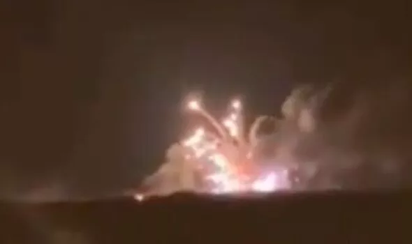 A massive explosion shocks Russia as sparks fly across the border with Ukraine, injuring troops